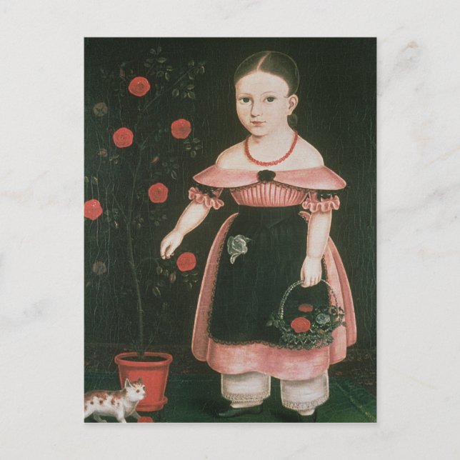 Little Girl in Lavender, c.1840 Postkarte (Vorderseite)