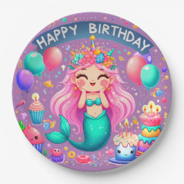 Little Girl Mermaid Birthday Party Teller