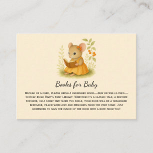 Little Girl Mice Babyduschbücher für Baby   Platzkarte