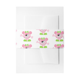 Little Girl Monster thematisches Party Einladungsbanderole