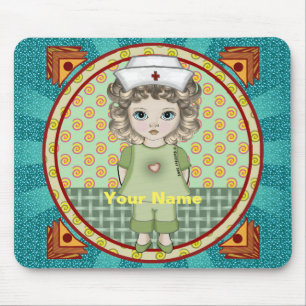 Little Girl Nurse Mouse Pad Mousepad