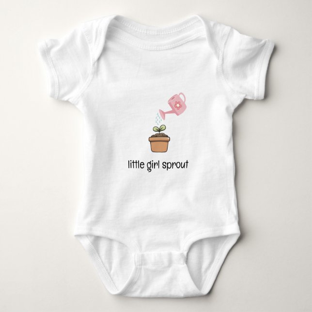 Little Girl Sprout Baby Strampler (Vorderseite)