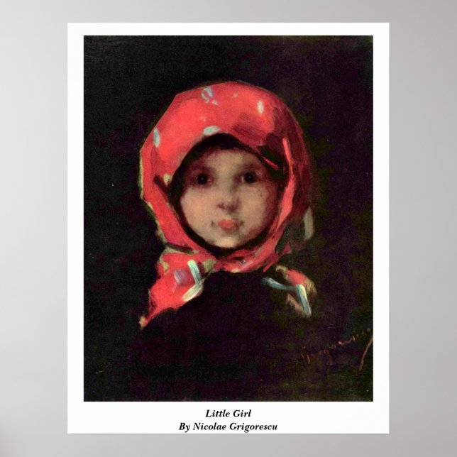 Little Girl von Nicolae Grigorescu Poster (Vorne)
