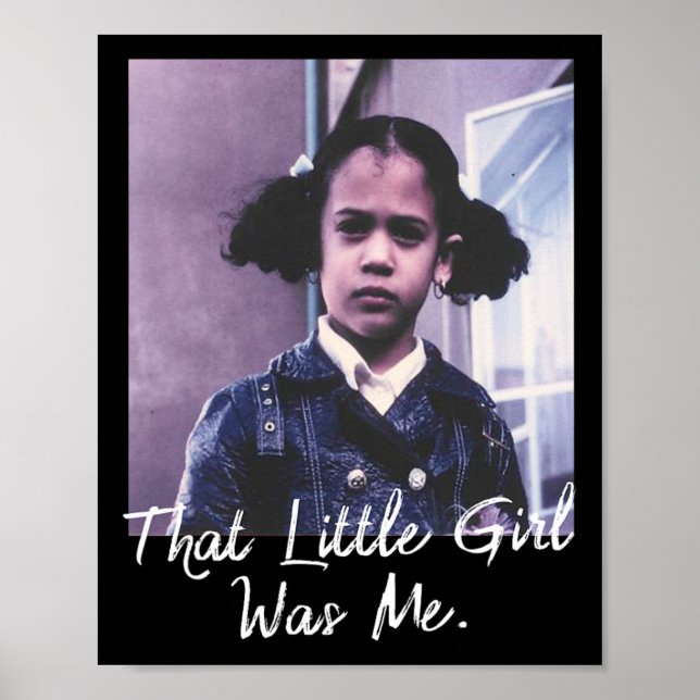 Little Girl was me T Shirt Kamala Harris 2020 Poster (Vorne)