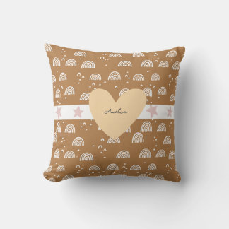 Little Girls Boho Rainbow Kissen
