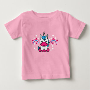 Little Girls Unicorn Pony Baby T-shirt