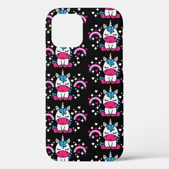 Little Girls Unicorn Pony Case-Mate iPhone Hülle (Rückseite)