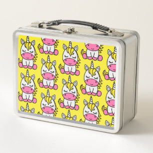 Little Girls Unicorn Pony Metall Brotdose