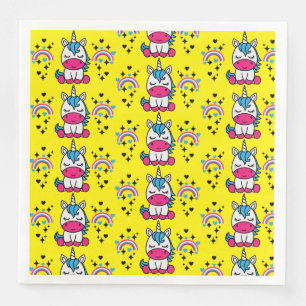 Little Girls Unicorn Pony Serviette