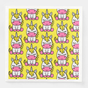 Little Girls Unicorn Pony Serviette