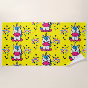 Little Girls Unicorn Pony Strandtuch