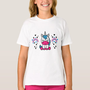 Little Girls Unicorn Pony T-Shirt