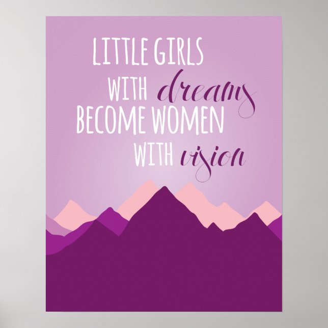 Little Girls with Dreams Poster - Lila (Vorne)