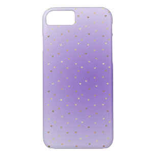 Little Gold Hearts Lila Ombre Case-Mate iPhone Hülle