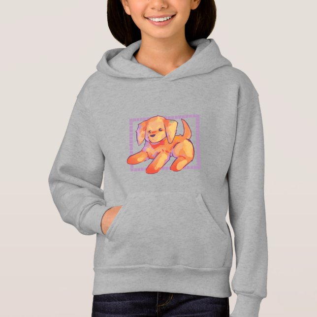 Little golden retriever pup hoodie (Vorderseite)