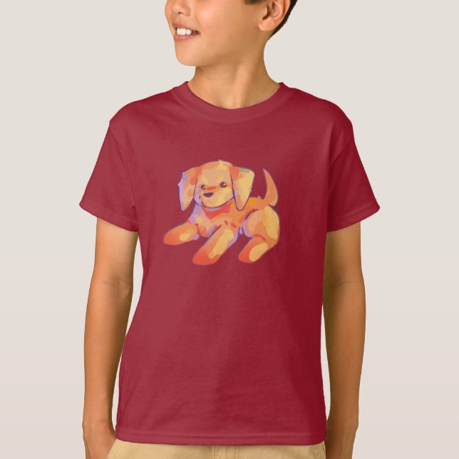 Little golden retriever pup T-Shirt (Vorderseite)
