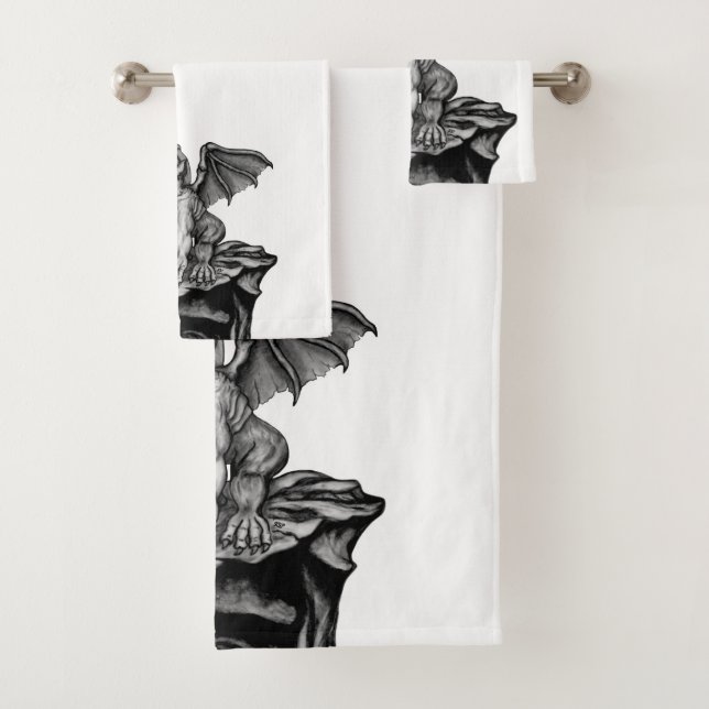 Little Golem Gargoyle Badhandtuch Set (Insitu)