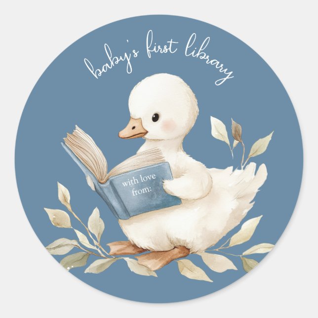 Little Goose Buchaufkleber – Baby's erste Biblioth (Vorderseite)