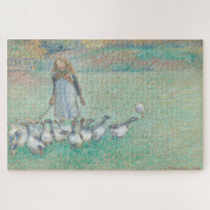 Little Goose Keeper (1886) von Camille Pissarro Puzzle