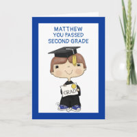 Little Graduate Boy Brown Hair
