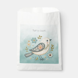 Little Green Bird Floral Fevor Bags Geschenktütchen