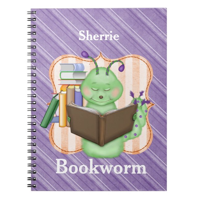 Little Green Bookworm Notizblock (Vorderseite)