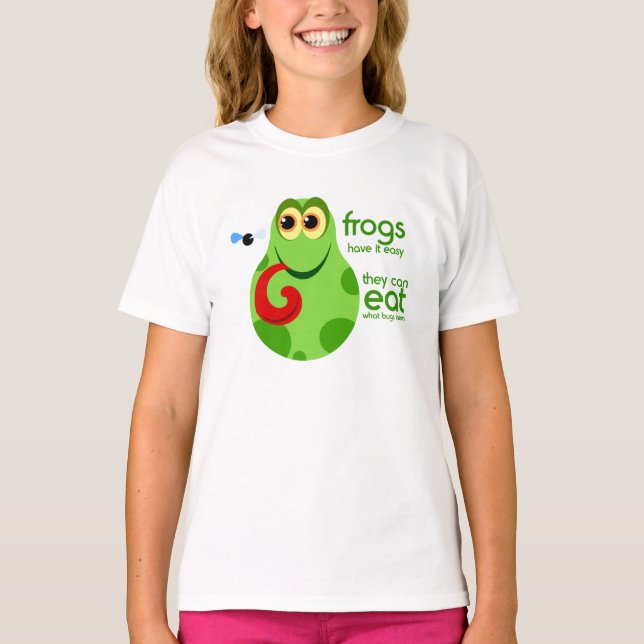 Little Green Frog Kids T-Shirt (Vorderseite)