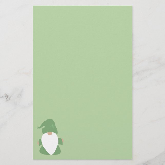 Little Green Gnome Briefpapier (Vorderseite)