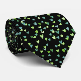 Little Green Hearts Krawatte