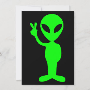 Little Green Man Einladung