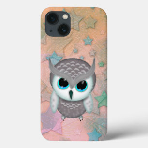 Little Grumpy Horned Owl Illustration Case-Mate iPhone Hülle