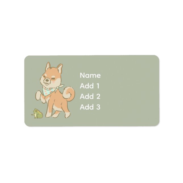 Little guardian froggo adressaufkleber (Vorne)