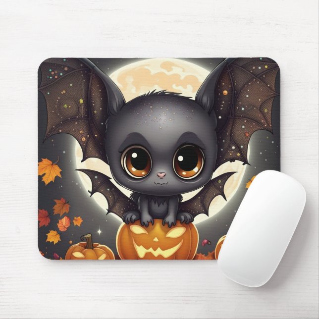 Little Halloween Bat Mousepad (Mit Mouse)