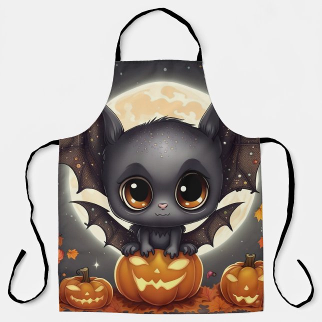 Little Halloween Bat Schürze (Vorderseite)