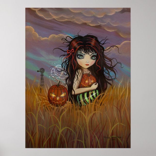 Little Halloween Fairy Poster Print (Vorne)