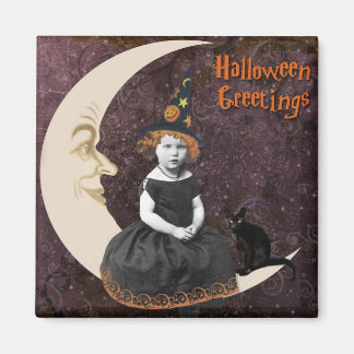 Little Halloween Hexe Magnet