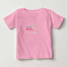 Little Ham Radio Operator Girls Baby Bib
