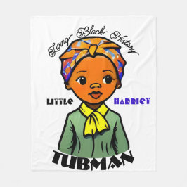 Little Harriet Tubman lebt schwarze Geschichte Fleecedecke