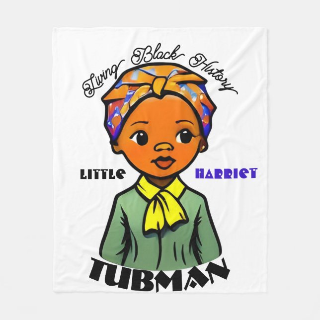 Little Harriet Tubman lebt schwarze Geschichte Fleecedecke (Vorderseite)
