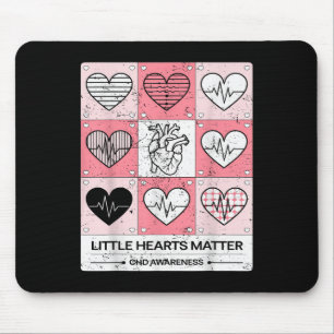 Little Hearts Chd Awareness Heart Anatomy Valentin Mousepad
