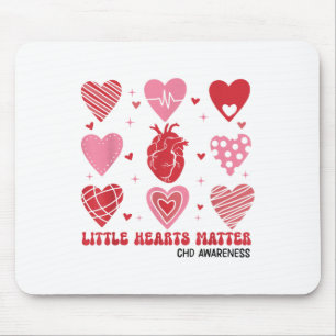 Little Hearts Chd Awareness Heart Anatomy Valentin Mousepad