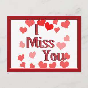 Little Hearts - Ich vermisse dich Postkarte