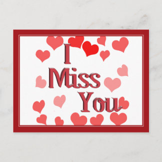 Little Hearts - Ich vermisse dich Postkarte