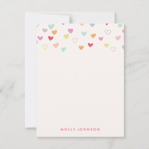 Little Hearts Stationery - Erdbeere Mitteilungskarte