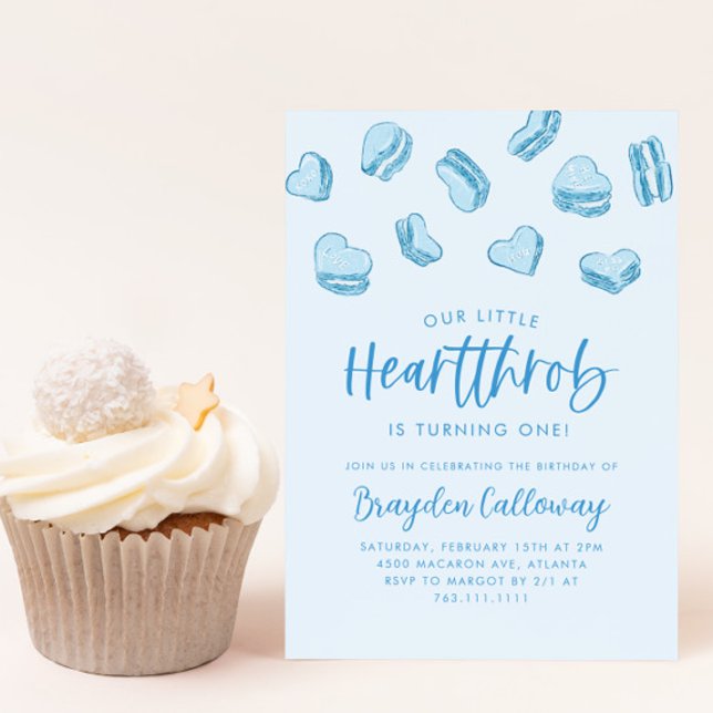 Little Heartthrob Valentine Geburtstagspartei Einladung (Von Creator hochgeladen)