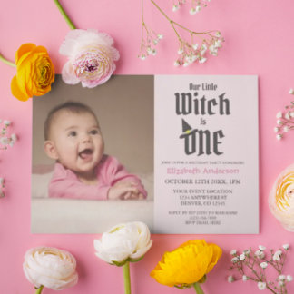 Little Hexe 1. Geburtstag Einladung