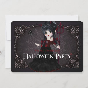 Little Hexenfantasy-Halloween-Party laden Sie ein  Einladung