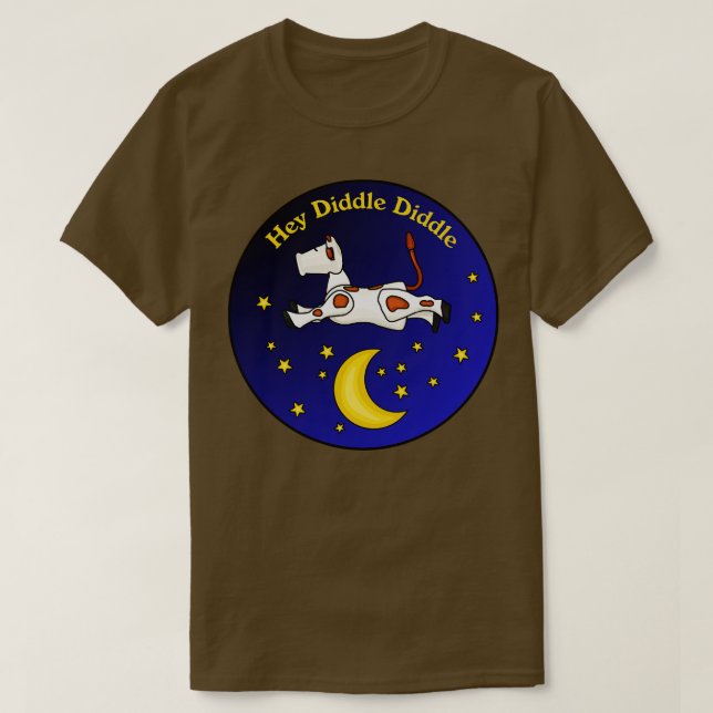Little Hey Diddle Diddle Kuh T-Shirt (Design vorne)