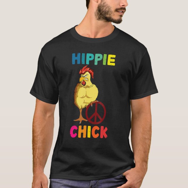 Little Hippie Chick 60er 70er Costume T-Shirt (Vorderseite)