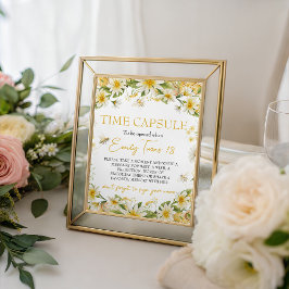 Little Honey 1st Birthday Time Capsule Sign Sockelschild